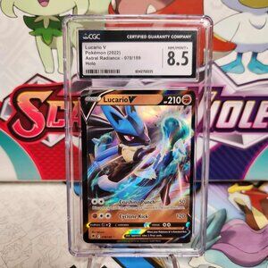 Pokemon Lucario V 078/189 - Astral Radiance - CGC 8.5